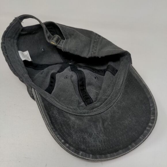 Unbranded Slideback Hat Gray OSFM Solid Adjustable 6 Panel Blank - Picture 7 of 8